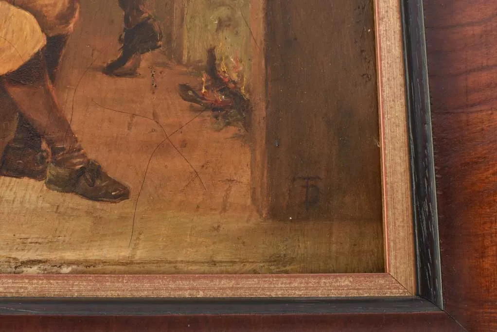 18th century Dutch painting 19" x 14½"
