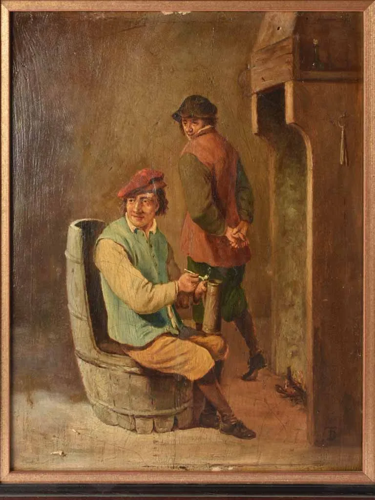 18th century Dutch painting 19" x 14½"