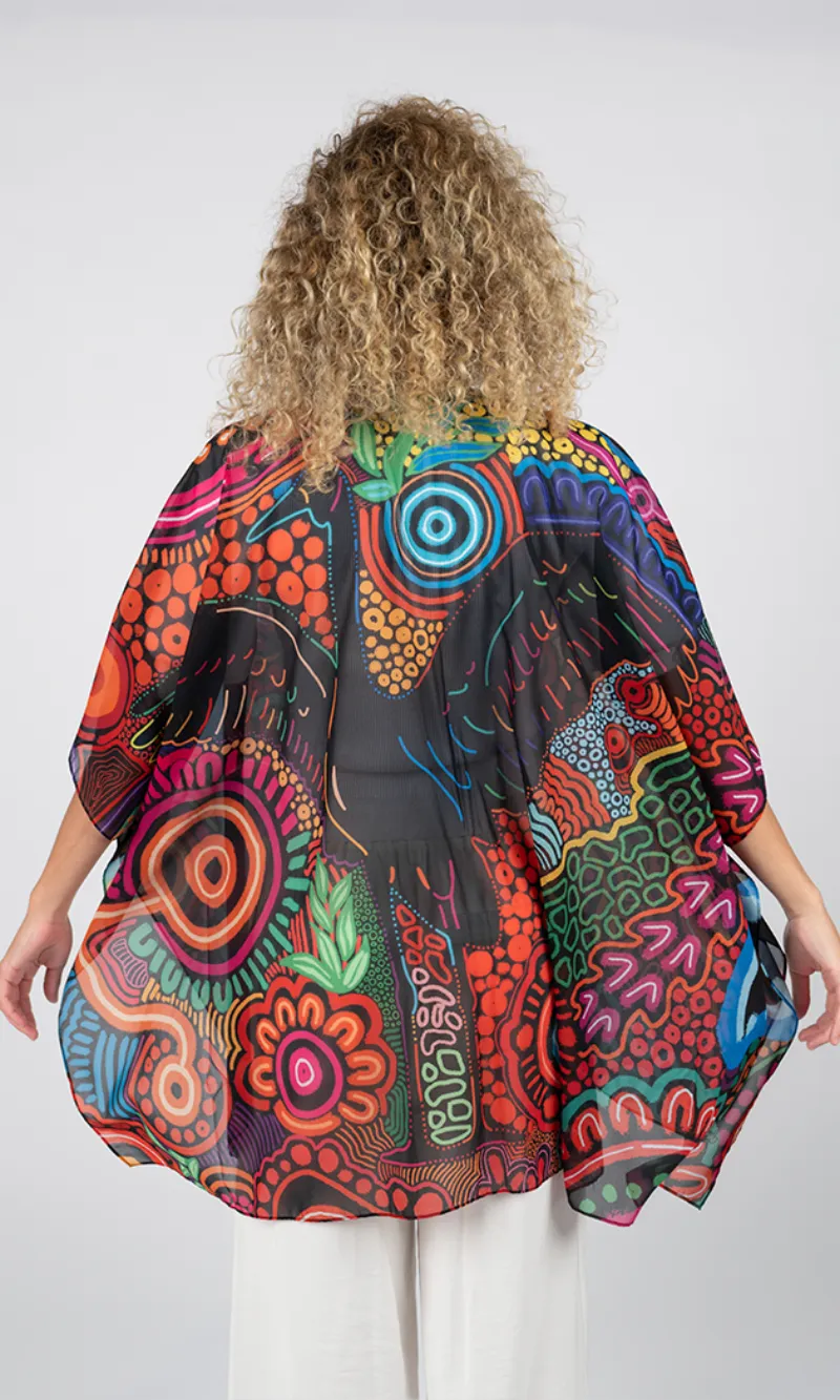 Aboriginal Art Chiffon Shawl Gunugudhula