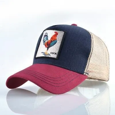 Cock Embroidery Baseball Cap Eat Chicken Bone Casquette