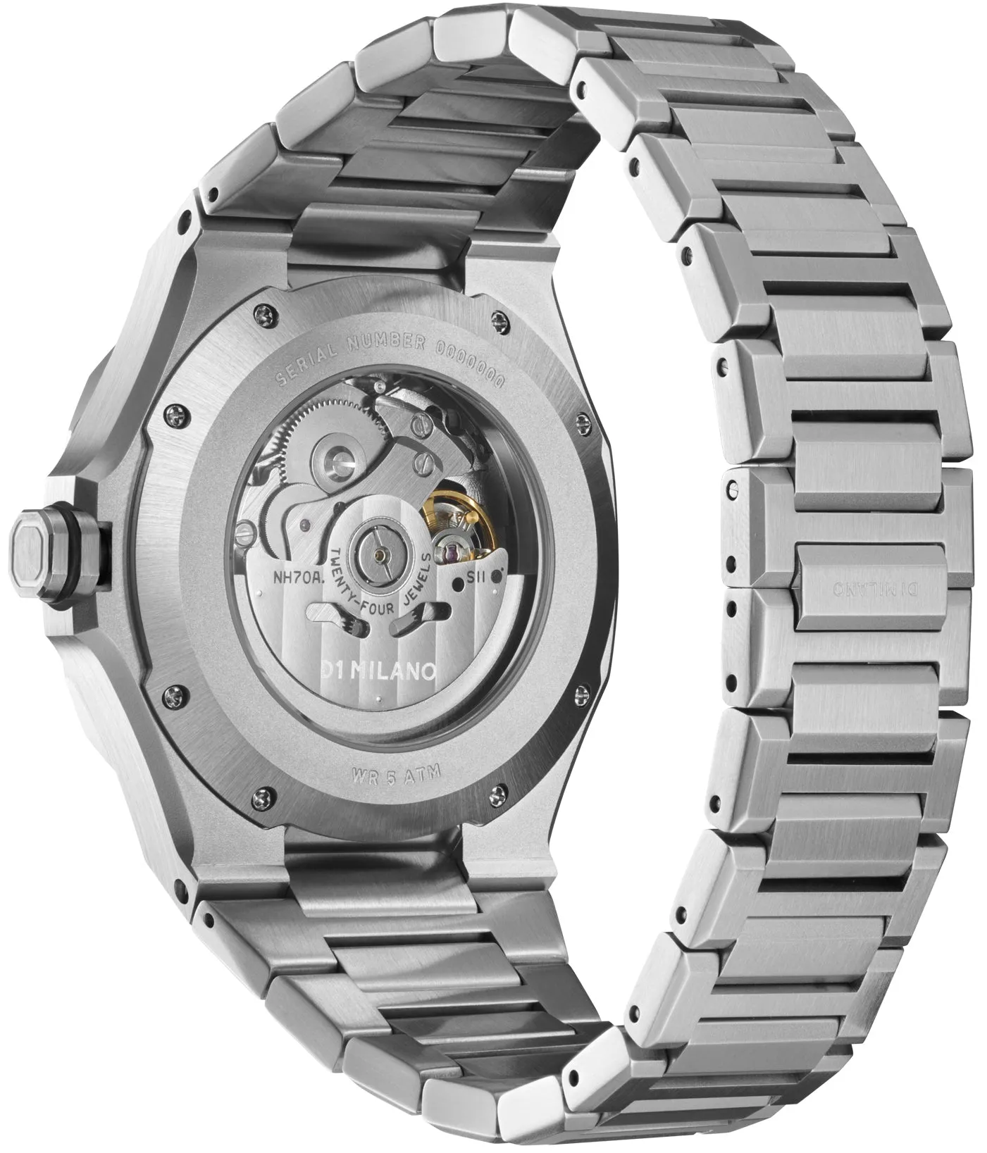 D1M Watch Skeleton Silver