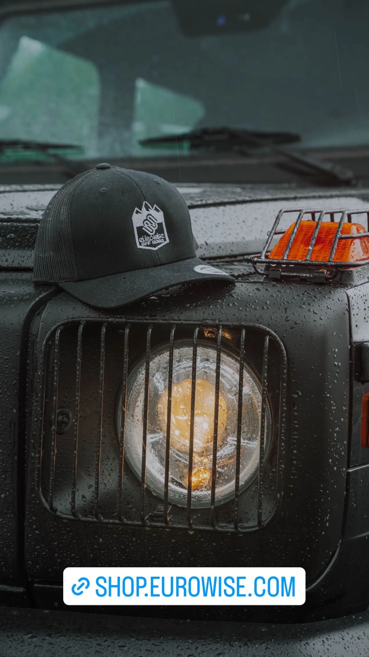 EUROWISE OFFROAD 5 PANEL NYLON HAT - BLACK