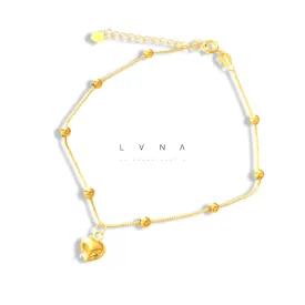 #GOLD2024 | 18K Golden Lucky Balls with Heart Bracelet