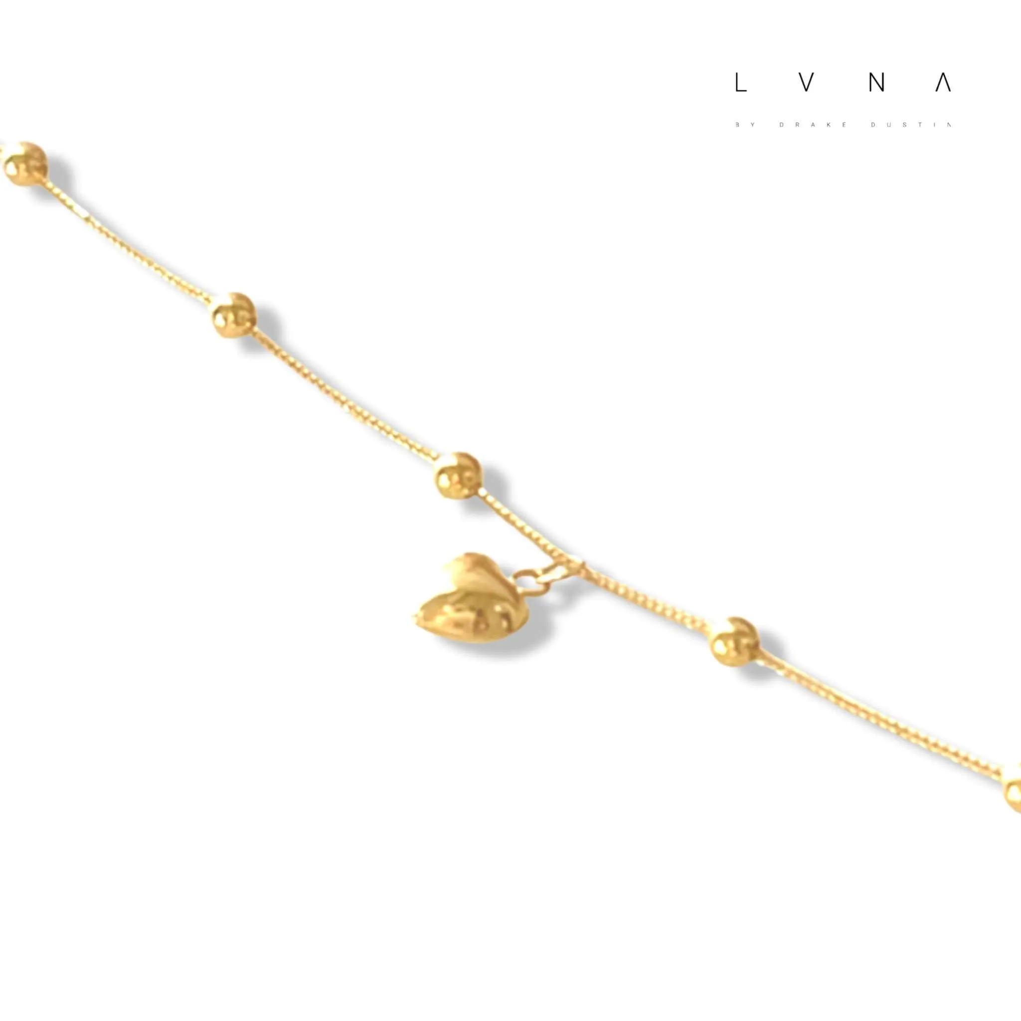 #GOLD2024 | 18K Golden Lucky Balls with Heart Bracelet