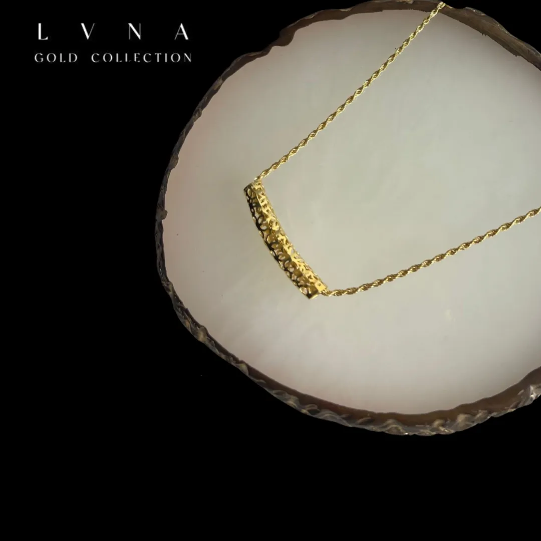 #GOLD2024 | 18K Golden Lucky Tube Necklace Rope Chain