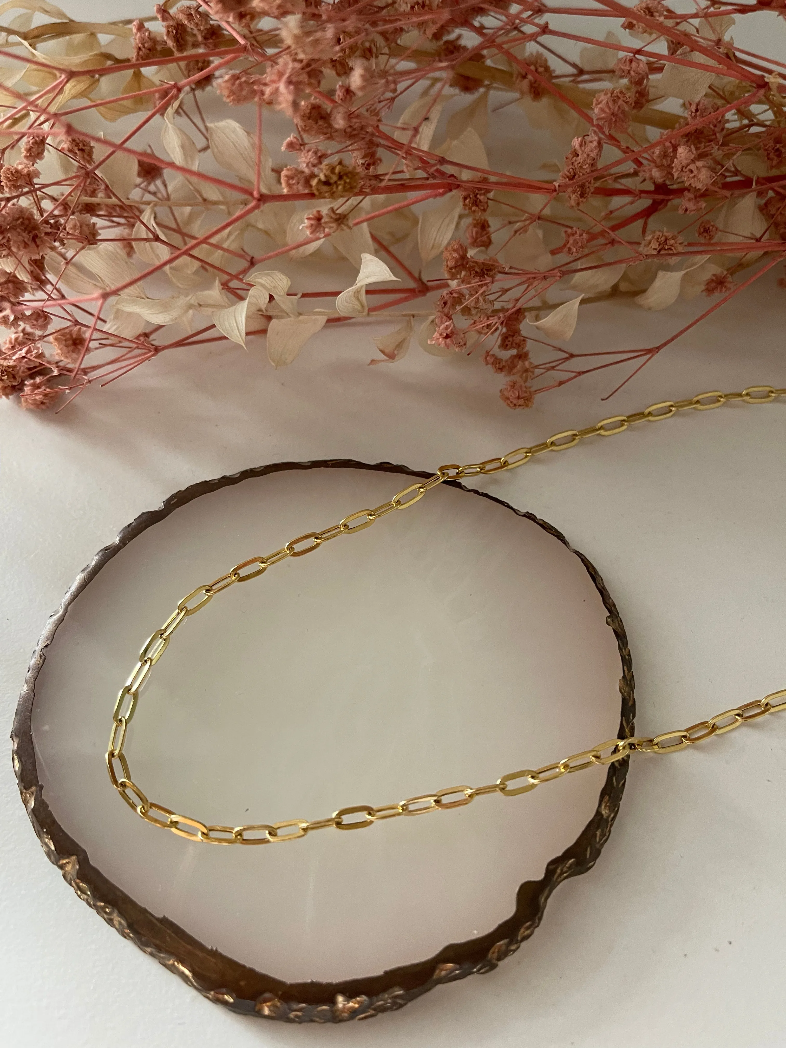 #GOLD2024 | 18K Golden Paperclip Chain 18”