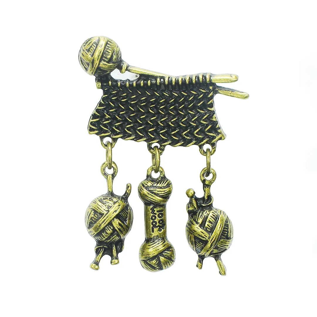 Kavove The Cozy Clasp Golden Colour Brooch