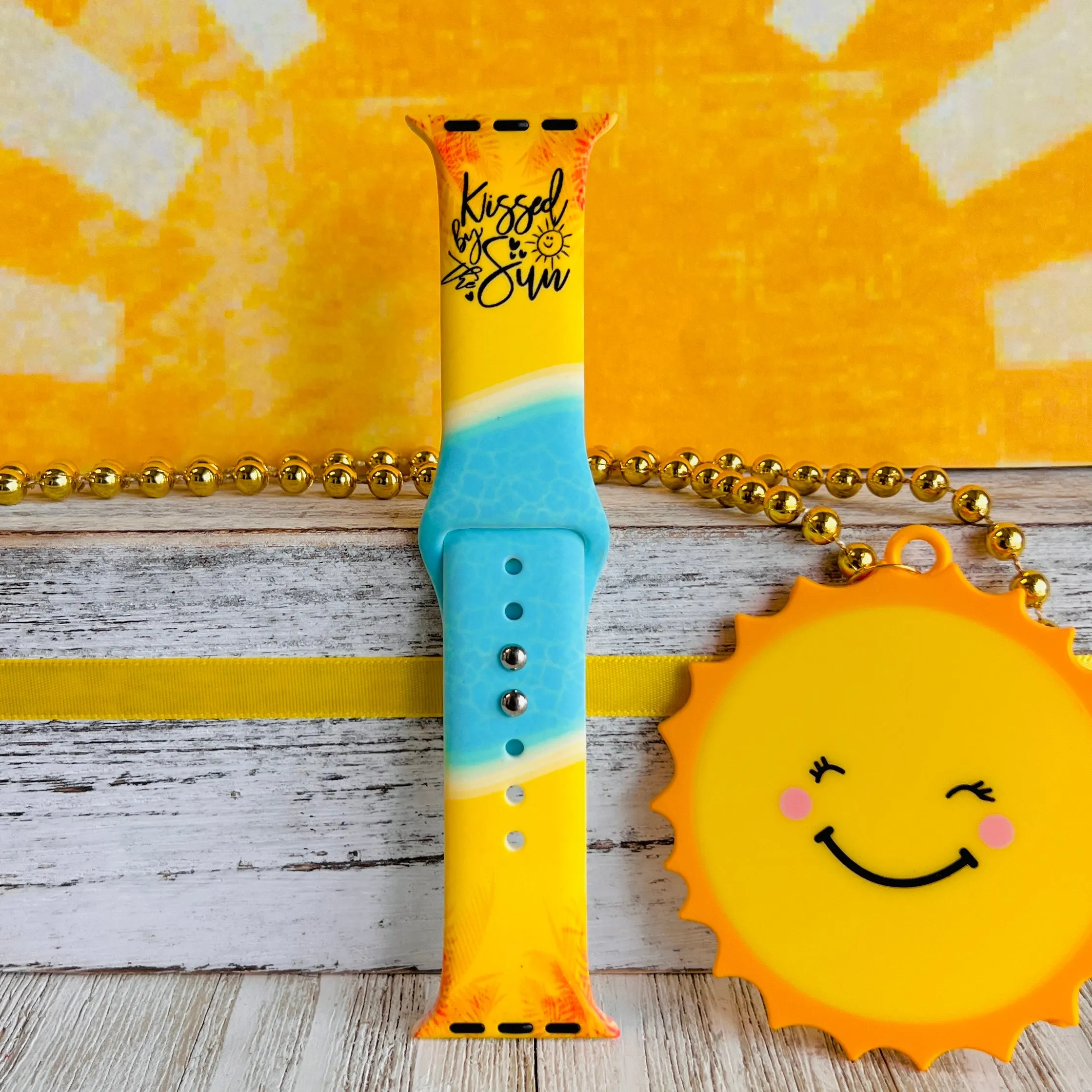 Kissed By The Sun Print Silicone Band For Apple Watch