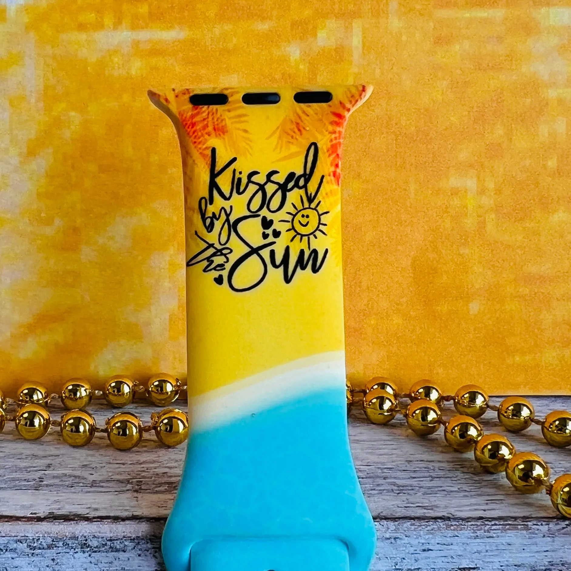 Kissed By The Sun Print Silicone Band For Apple Watch