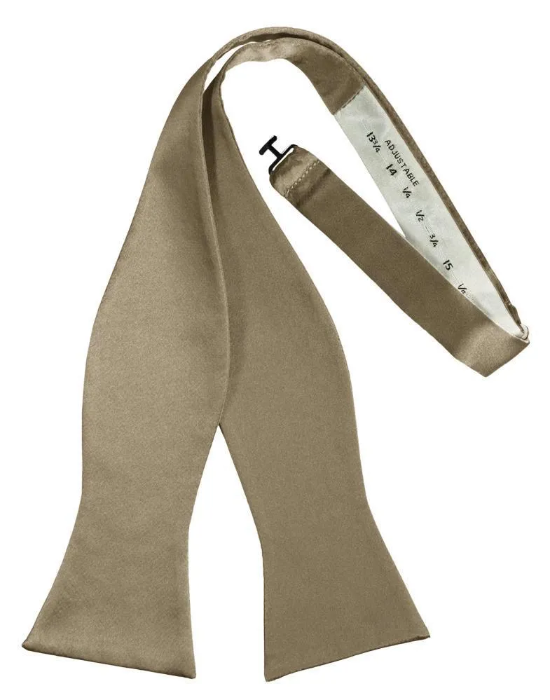 Latte Luxury Satin Bow Tie