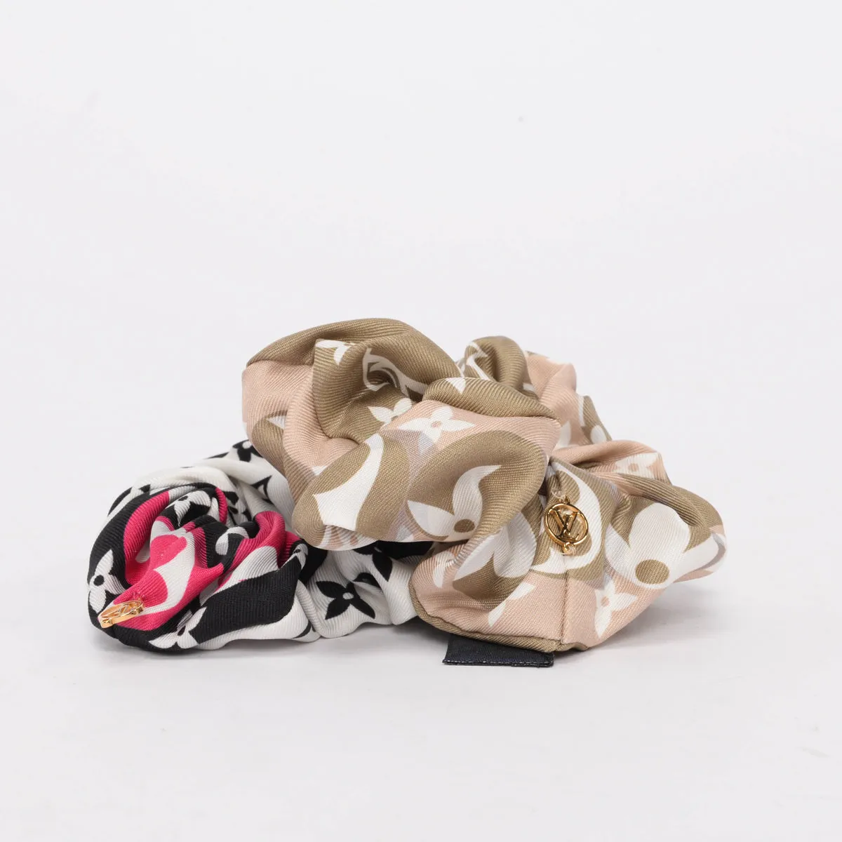 Louis Vuitton Multicolour Silk Hair Scrunchie Set