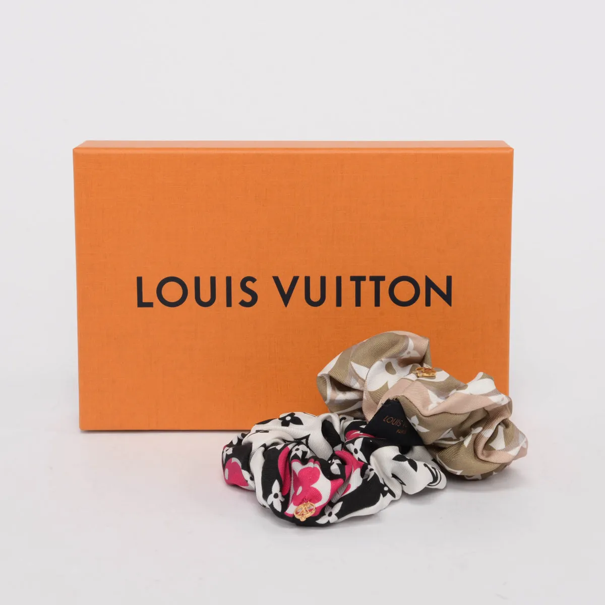 Louis Vuitton Multicolour Silk Hair Scrunchie Set