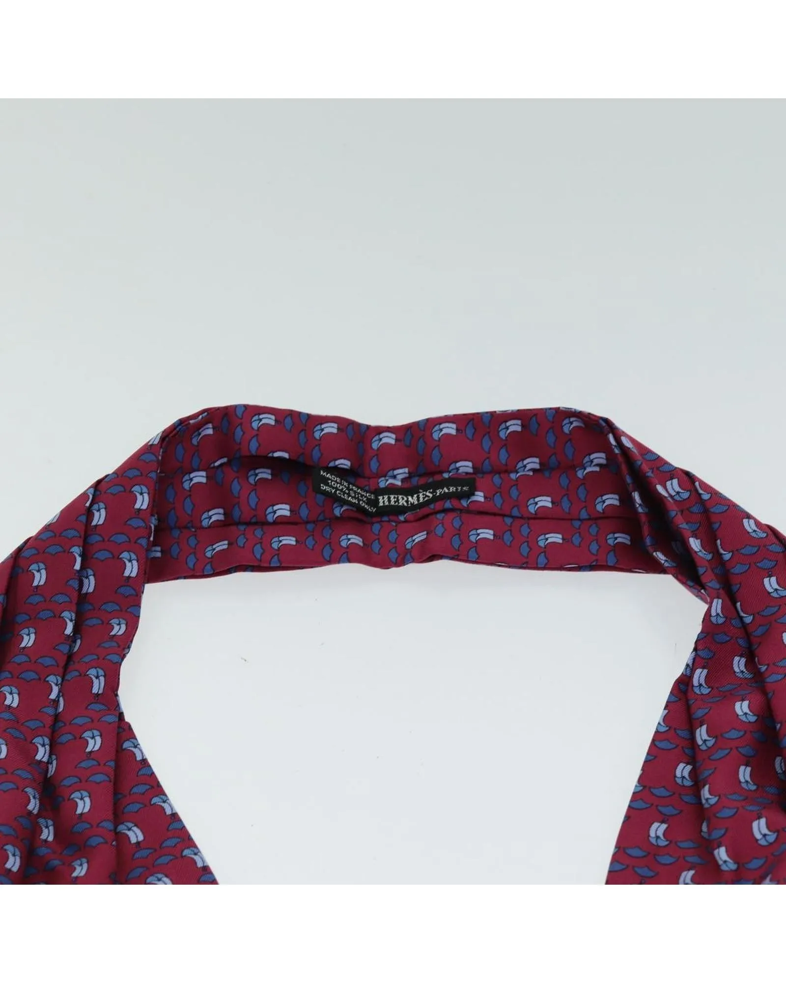 Luxurious Silk Ascot Necktie with Item Box