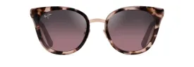 Maui Jim Wood Rose Pink Tortoise with Rose Gold Frame - Maui Rose Lens - Polarized Sunglasses