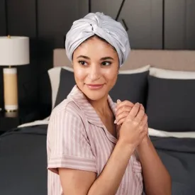 New - 100% Silk Hair Wrap - Light Gray - Threshold
