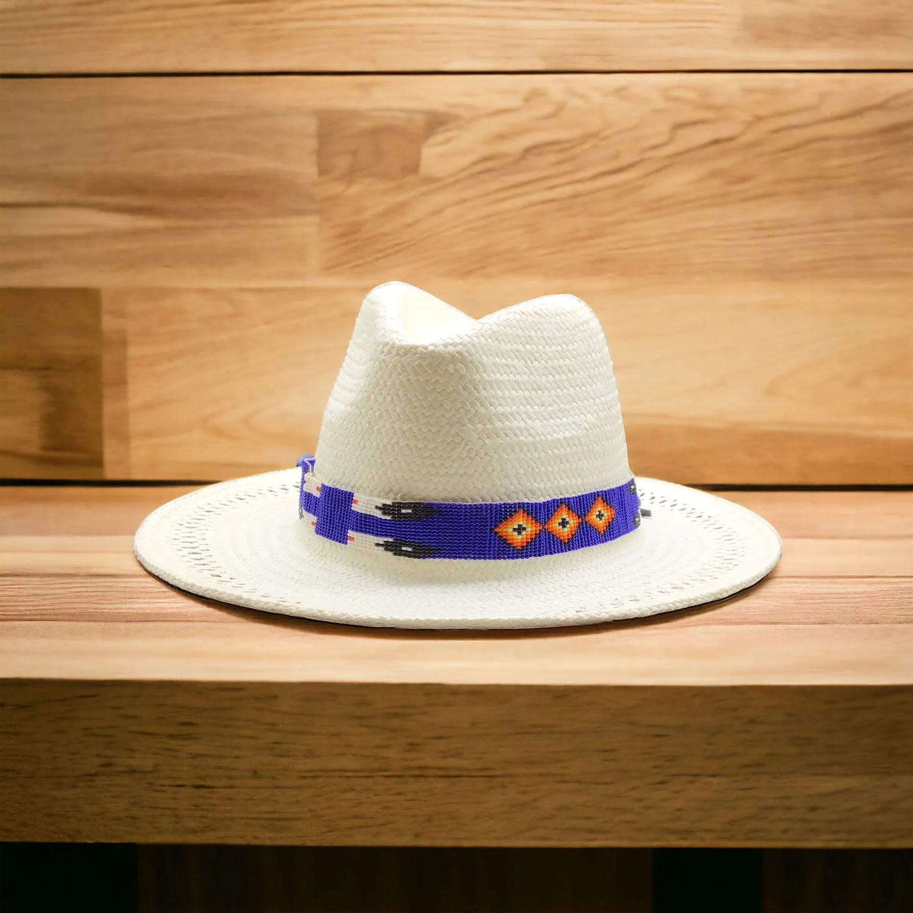 OLDTRIBES™ Beaded Dark Blue Hatband