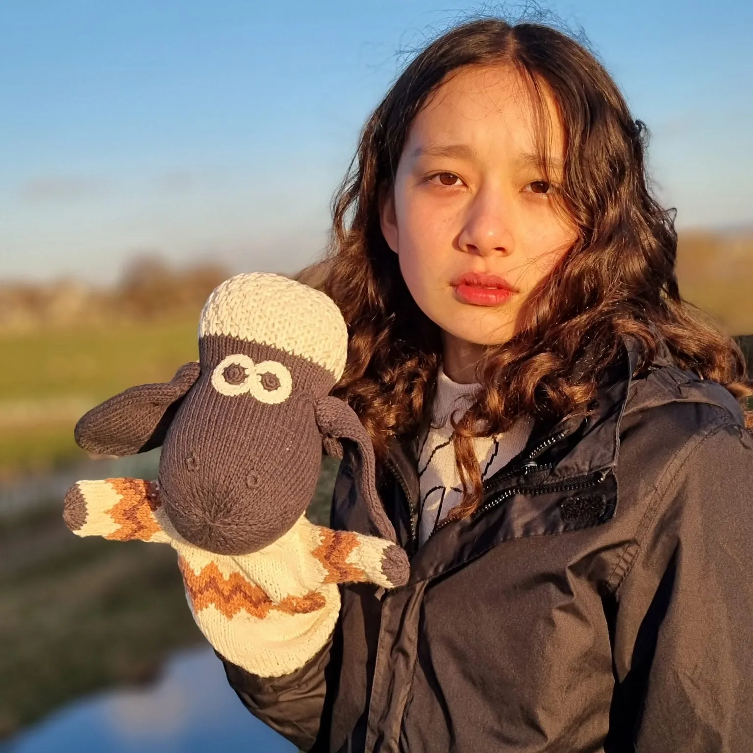 Organic Cotton Hand Puppet - Shaun the Sheep