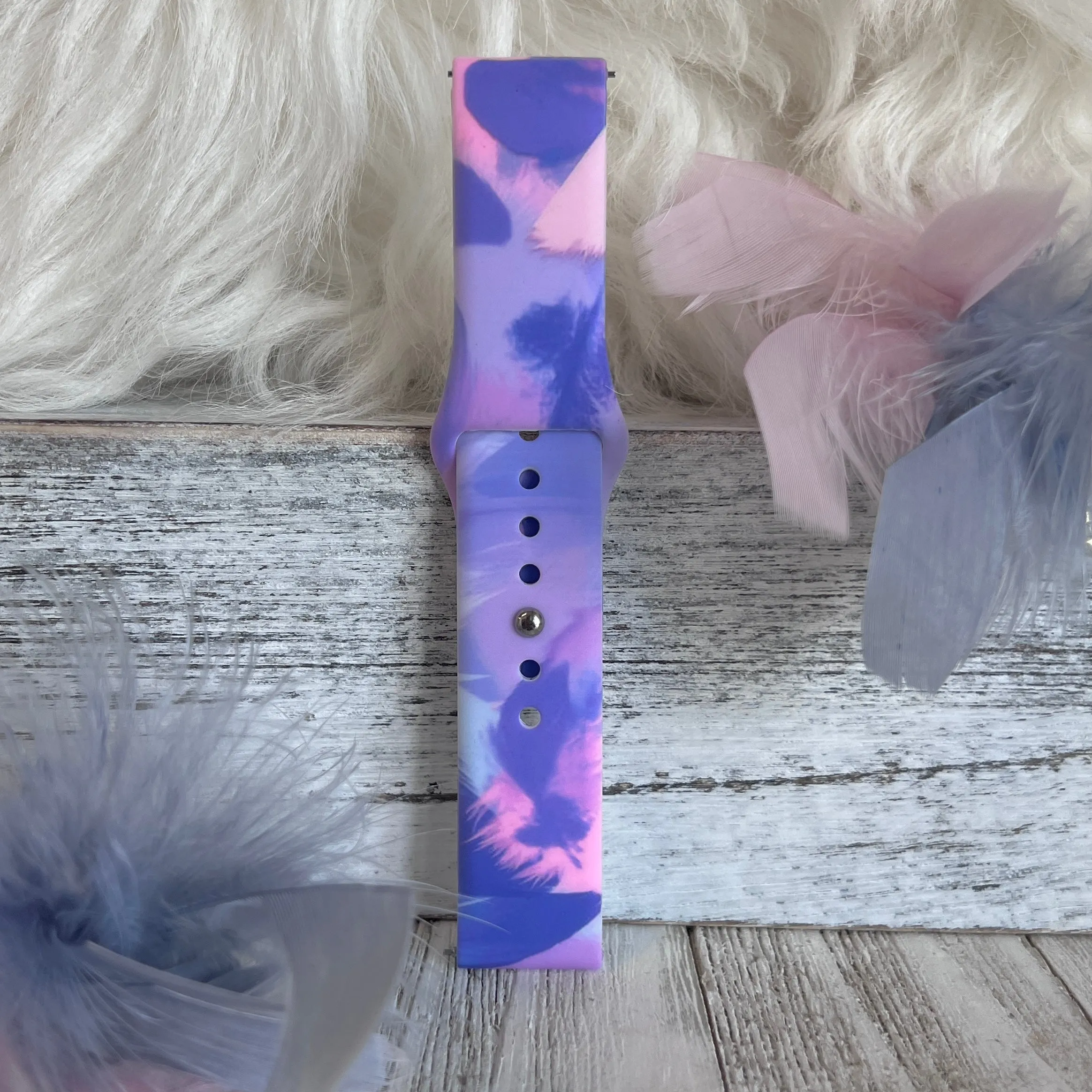 Peri Paradise Print Silicone Band For Samsung Watch