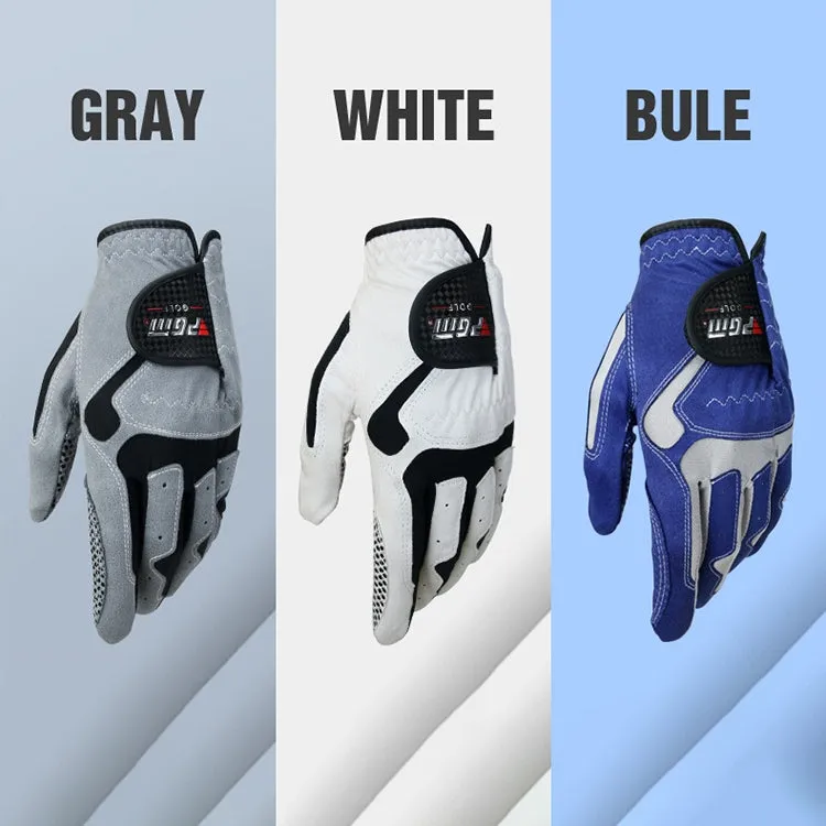 PGM Golf Left Hand Microfiber Cloth Anti-Slip Single Gloves for Men (Color:White Size:22)