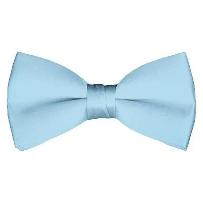 Solid Pre-Tied Powder Blue Bow Tie