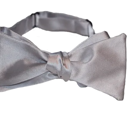 Solid Self-Tie White Bow Tie