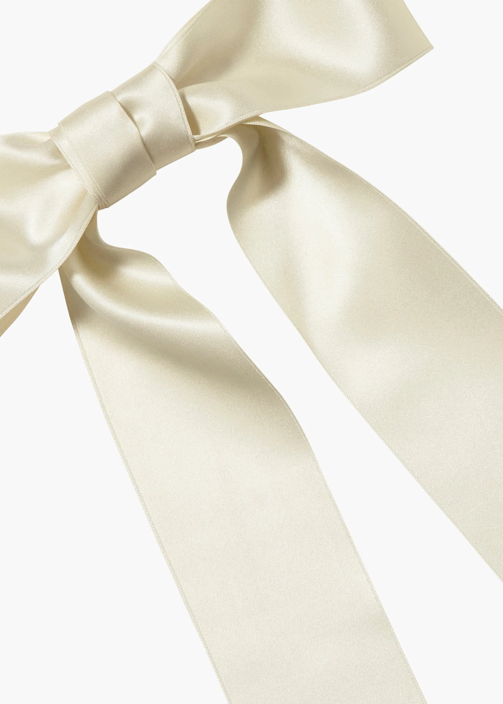 Virginia Bow Barrette -- Cream