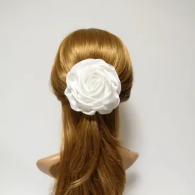 White Rose Flower Hair Clip Women Flower Corsage Brooch Accessories