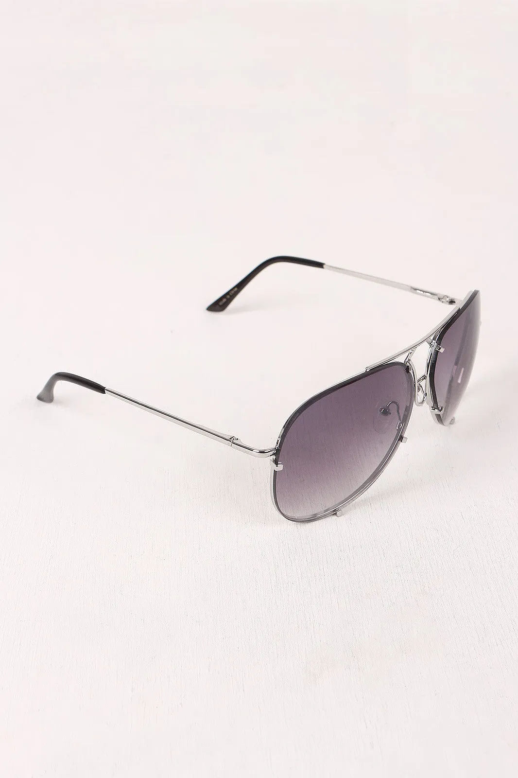 Wire Frame Gradient Aviator Sunglasses