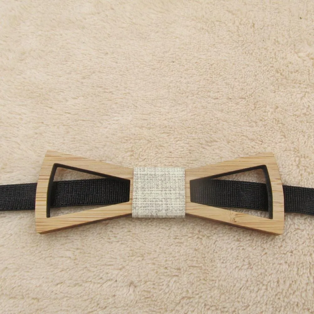 Wooden Bow Tie Made Of Anchor Glasses