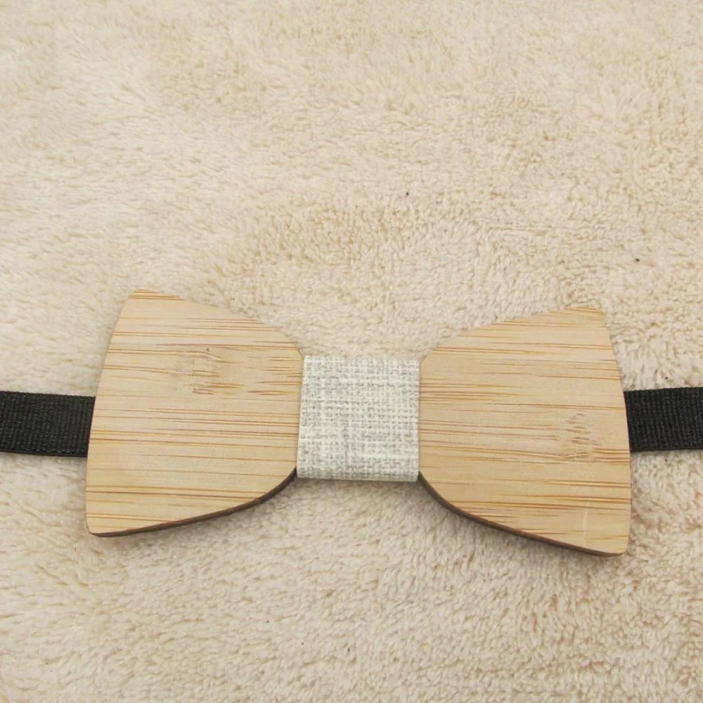 Wooden Bow Tie Made Of Anchor Glasses