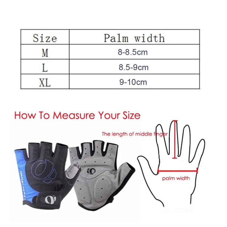 YIZIMI Anti-shock Half-finger Gloves Cycling Silicone Short Finger Gloves, Size: S(Black Gray)